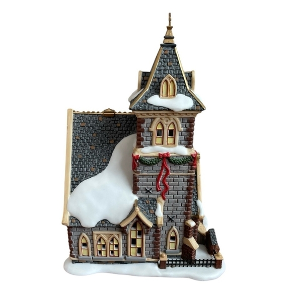 VNTG Christmas Village Department 56 St Stephen Church Victorian Cathedral - Picture 4 of 8